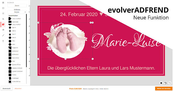 ADFREND - neue Funktion Bildmasken ADFREND - neue Funktion Bildmasken