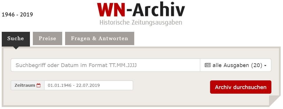 Das WN-Archiv