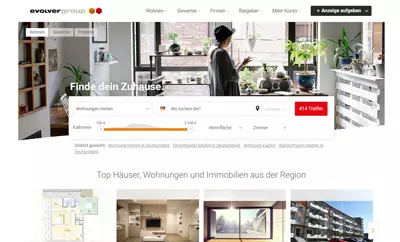 Screenshot Immobilienportal