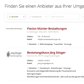 Anbieterprofile