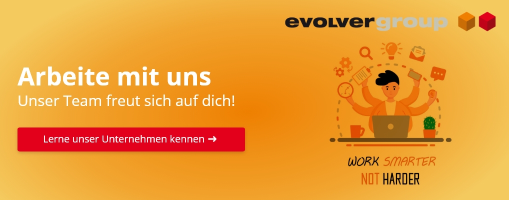 Kopfgrafik der evolver group